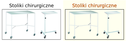 Meble medyczne - Stoliki chirurgiczne