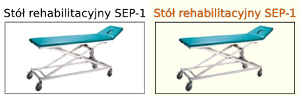 Stół szpitalny rehabilitacyjny z elektrycznym podnoszeniem SEP-1